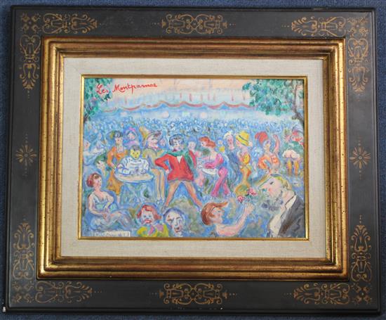 § Michel Georges-Michel (1883-1985) Les Montparnos, 1910, 9 x 12.5in.